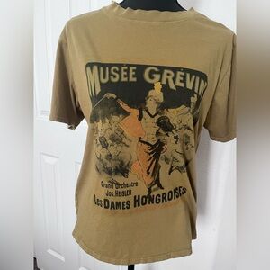 Forever 21 Musée Grévin Vintage Graphic Tee | Olive Green